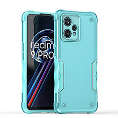 Realme Narzo 50 Pro 5G用ハイブリットバンパーケース プラスチック 兼シリコーン カバー QW1 Realme ライトブルー