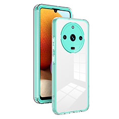 Realme Narzo 60 Pro 5G用ハイブリットバンパーケース クリア透明 プラスチック 鏡面 カバー H01P Realme グリーン