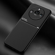 Realme Narzo 60 Pro 5G用極薄ソフトケース シリコンケース 耐衝撃 全面保護 マグネット式 バンパー Realme ブラック