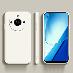 Realme Narzo 60 Pro 5G用360度 フルカバー極薄ソフトケース シリコンケース 耐衝撃 全面保護 バンパー YK5 Realme ホワイト