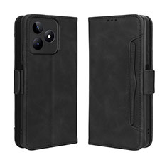 Realme Narzo N53用手帳型 レザーケース スタンド カバー BY2 Realme ブラック