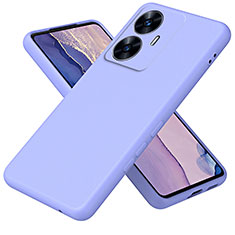 Realme Narzo N55用360度 フルカバー極薄ソフトケース シリコンケース 耐衝撃 全面保護 バンパー H01P Realme ラベンダー