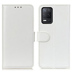Realme Q3 5G用手帳型 レザーケース スタンド カバー M07L Realme ホワイト