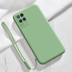 Realme Q3 5G用360度 フルカバー極薄ソフトケース シリコンケース 耐衝撃 全面保護 バンパー Realme グリーン