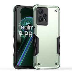 Realme Q5 5G用ハイブリットバンパーケース プラスチック 兼シリコーン カバー QW1 Realme ライトグリーン