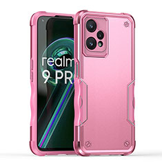 Realme Q5 5G用ハイブリットバンパーケース プラスチック 兼シリコーン カバー QW1 Realme ピンク