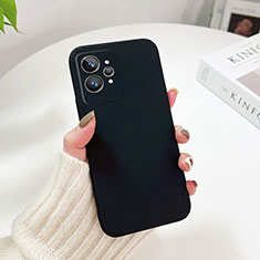 Realme Q5 Pro 5G用ハードケース プラスチック 質感もマット カバー YK3 Realme ブラック