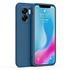 Realme Q5i 5G用360度 フルカバー極薄ソフトケース シリコンケース 耐衝撃 全面保護 バンパー S01 Realme ブルー