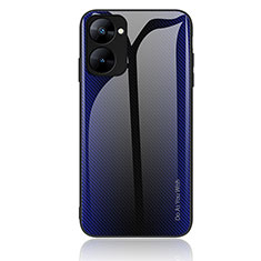 Realme Q5x 5G用ハイブリットバンパーケース プラスチック 鏡面 虹 グラデーション 勾配色 カバー JM1 Realme ミッドナイトネイビー