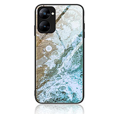 Realme Q5x 5G用ハイブリットバンパーケース プラスチック パターン 鏡面 カバー JM1 Realme ホワイト