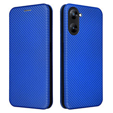 Realme Q5x 5G用手帳型 レザーケース スタンド カバー L04Z Realme ネイビー