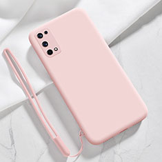 Realme V15 5G用360度 フルカバー極薄ソフトケース シリコンケース 耐衝撃 全面保護 バンパー Realme ピンク