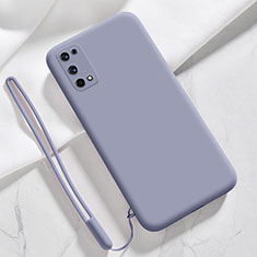 Realme V15 5G用360度 フルカバー極薄ソフトケース シリコンケース 耐衝撃 全面保護 バンパー Realme ラベンダーグレー