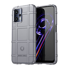 Realme V25 5G用360度 フルカバー極薄ソフトケース シリコンケース 耐衝撃 全面保護 バンパー J01S Realme グレー