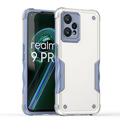 Realme V25 5G用ハイブリットバンパーケース プラスチック 兼シリコーン カバー QW1 Realme ホワイト