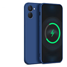 Realme V30t 5G用360度 フルカバー極薄ソフトケース シリコンケース 耐衝撃 全面保護 バンパー YK1 Realme ネイビー