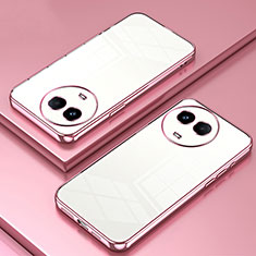 Realme V50 5G用極薄ソフトケース シリコンケース 耐衝撃 全面保護 クリア透明 SY1 Realme ローズゴールド