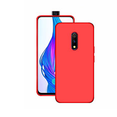 Realme X用極薄ソフトケース シリコンケース 耐衝撃 全面保護 S02 Realme レッド