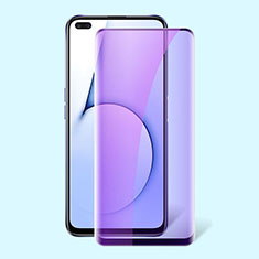 Realme X50t 5G用強化ガラス フル液晶保護フィルム アンチグレア ブルーライト Realme ブラック