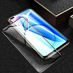 Realme X50t 5G用強化ガラス フル液晶保護フィルム F03 Realme ブラック