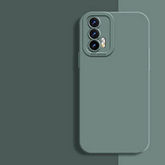 Realme X7 Max 5G用360度 フルカバー極薄ソフトケース シリコンケース 耐衝撃 全面保護 バンパー Realme グリーン