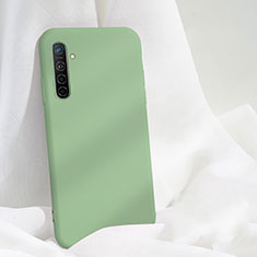 Realme XT用360度 フルカバー極薄ソフトケース シリコンケース 耐衝撃 全面保護 バンパー S03 Realme グリーン