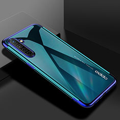 Realme XT用極薄ソフトケース シリコンケース 耐衝撃 全面保護 クリア透明 H01 Realme ネイビー