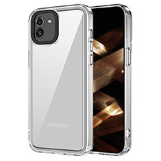 Samsung Galaxy A03用ハイブリットバンパーケース クリア透明 プラスチック カバー AC1 サムスン クリア