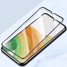 Samsung Galaxy A03s用強化ガラス フル液晶保護フィルム F03 サムスン ブラック