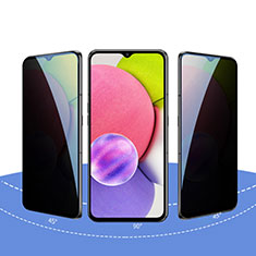 Samsung Galaxy A03s用反スパイ 強化ガラス 液晶保護フィルム S09 サムスン クリア