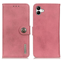 Samsung Galaxy A04 4G用手帳型 レザーケース スタンド カバー K02Z サムスン ピンク