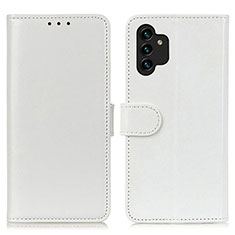 Samsung Galaxy A04s用手帳型 レザーケース スタンド カバー M07L サムスン ホワイト