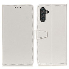 Samsung Galaxy A04s用手帳型 レザーケース スタンド カバー A06D サムスン ホワイト