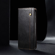 Samsung Galaxy A12 5G用手帳型 レザーケース スタンド カバー B01S サムスン ブラック