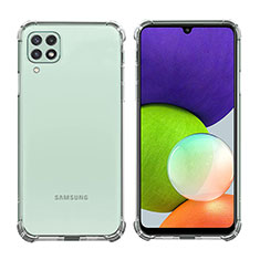 Samsung Galaxy A12用極薄ソフトケース シリコンケース 耐衝撃 全面保護 クリア透明 T09 サムスン クリア