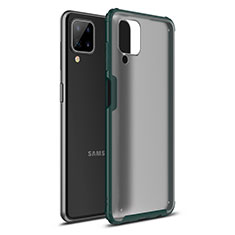 Samsung Galaxy A12 Nacho用ハイブリットバンパーケース プラスチック 兼シリコーン カバー U01 サムスン グリーン