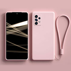 Samsung Galaxy A13 4G用360度 フルカバー極薄ソフトケース シリコンケース 耐衝撃 全面保護 バンパー S02 サムスン ピンク