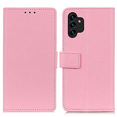 Samsung Galaxy A13 4G用手帳型 レザーケース スタンド カバー M08L サムスン ピンク