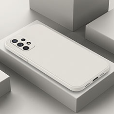 Samsung Galaxy A13 4G用360度 フルカバー極薄ソフトケース シリコンケース 耐衝撃 全面保護 バンパー サムスン ホワイト