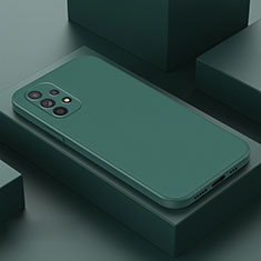 Samsung Galaxy A13 4G用360度 フルカバー極薄ソフトケース シリコンケース 耐衝撃 全面保護 バンパー サムスン モスグリー
