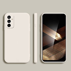 Samsung Galaxy A15 4G用360度 フルカバー極薄ソフトケース シリコンケース 耐衝撃 全面保護 バンパー サムスン ホワイト