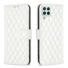 Samsung Galaxy A22 4G用手帳型 レザーケース スタンド カバー B11F サムスン ホワイト