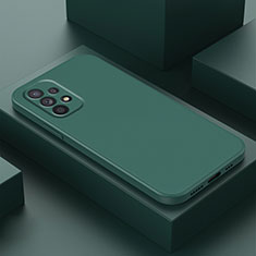 Samsung Galaxy A23 5G用360度 フルカバー極薄ソフトケース シリコンケース 耐衝撃 全面保護 バンパー サムスン モスグリー