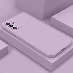 Samsung Galaxy A24 4G用360度 フルカバー極薄ソフトケース シリコンケース 耐衝撃 全面保護 バンパー S01 サムスン ラベンダー