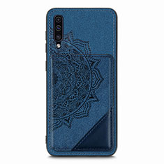 Samsung Galaxy A30S用極薄ソフトケース シリコンケース 耐衝撃 全面保護 マグネット式 バンパー S03D サムスン ネイビー