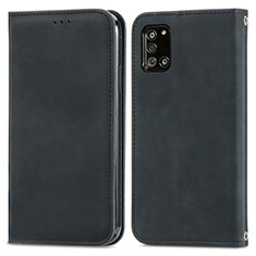 Samsung Galaxy A31用手帳型 レザーケース スタンド カバー S04D サムスン ブラック