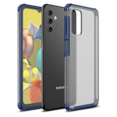 Samsung Galaxy A32 4G用ハイブリットバンパーケース クリア透明 プラスチック カバー WL1 サムスン ネイビー