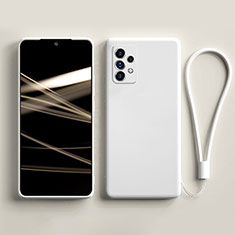 Samsung Galaxy A32 4G用360度 フルカバー極薄ソフトケース シリコンケース 耐衝撃 全面保護 バンパー S04 サムスン ホワイト