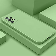Samsung Galaxy A32 4G用360度 フルカバー極薄ソフトケース シリコンケース 耐衝撃 全面保護 バンパー S03 サムスン ライトグリーン
