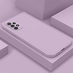 Samsung Galaxy A32 4G用360度 フルカバー極薄ソフトケース シリコンケース 耐衝撃 全面保護 バンパー S03 サムスン ラベンダー